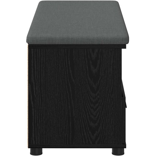  Klupa za hodnik s jastukom Crni Hrast 100 x 38 x 46 cm Slike