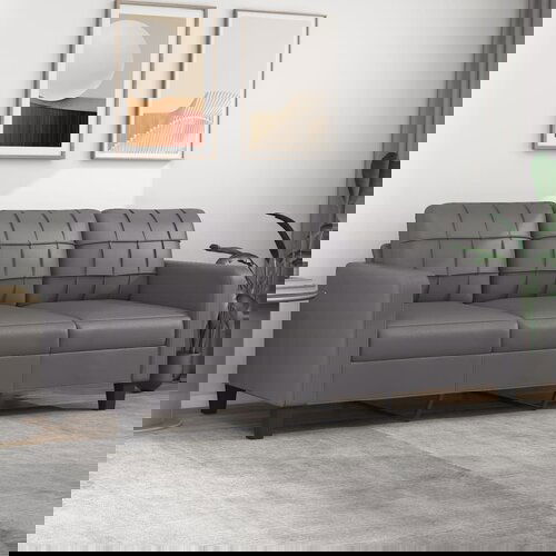 vidaXL trosed siv 180 cm umetno usnje Cene