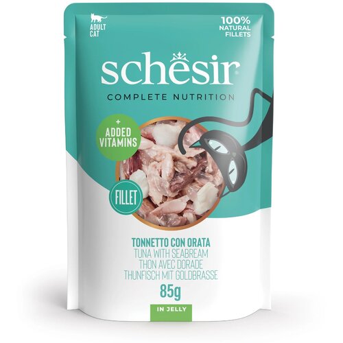 Schesir Cat - Tunjevina i Losos u želeu - 85g Cene