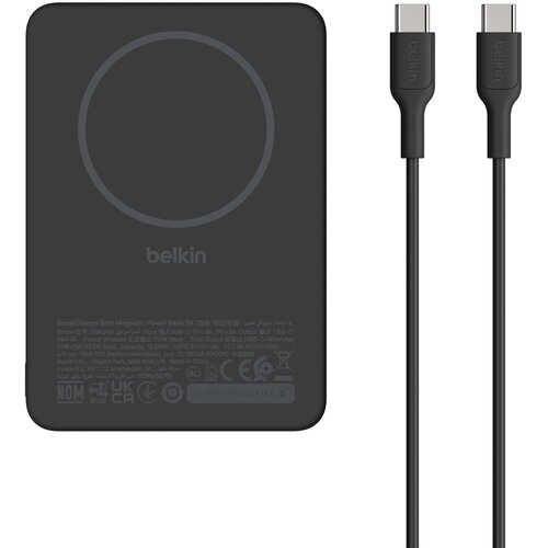 Belkin BoostCharge Slim 5000mAh mag.Powerb. 7,5W sw. BPD020hqBK Slike