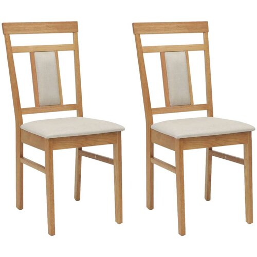 Stolac za blagovanje 2 pcs Prirodna i svijetla Slike
