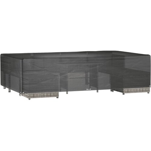  Navlaka za vrtni namje&amp;scaron;taj s 12 u&amp;scaron;ica 315x180x75 cm pravokutna Slike