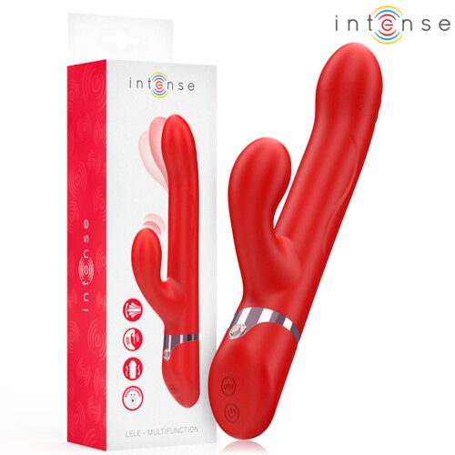 Intense Vibrator Rabbit Lele Rotating & Oscillating Red Cene