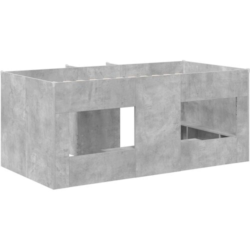  Kreveta za visoko spavanje djece Betonska siva 80 x 160 cm Slike