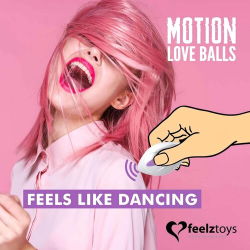 Feelztoys Vibracijski jajček - Motion Love Balls Twisty Slike