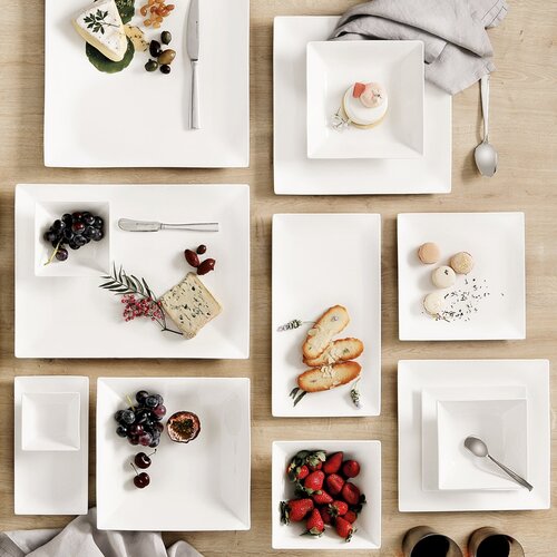 Maxwell williams Krožnik Caviar Shine 34,5x19,5cm / pravokoten / umazano bel / porcelan, (5000199137) Slike