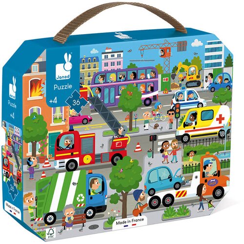 Janod dječje puzzle city 36 komada Cijene