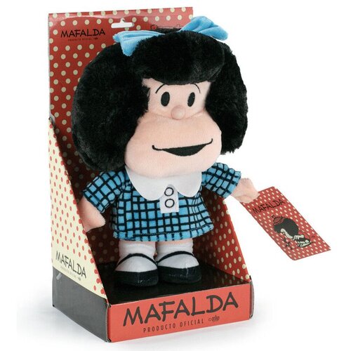  Pli&amp;scaron;ana igračka Mafalda - Mafalda u plavoj haljini, 28 cm Slike