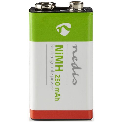 Nedis BANM9HF91B, Punjiva NiMH baterija E-Block 8,4 V DC, 250 mAh, 1 pakovanja, 6LR61 Slike