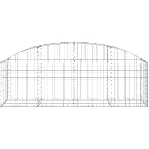  Gabionska ko&amp;scaron;ara s lukom 200x50x60/80 cm pocinčano željezo Slike