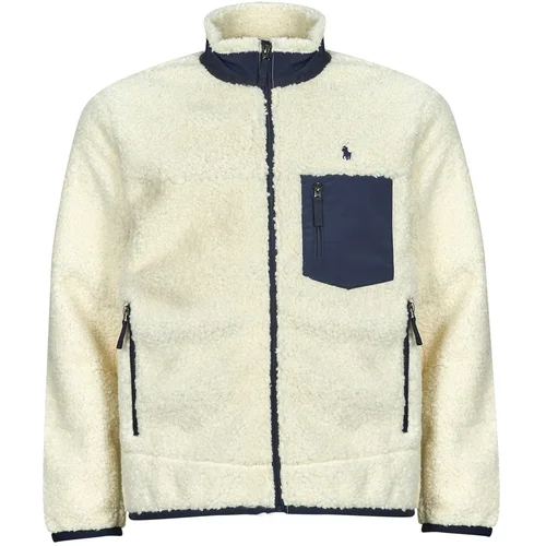 Polo Ralph Lauren POLAIRE SHERPA ZIPPEE POCHE NYLON Bež