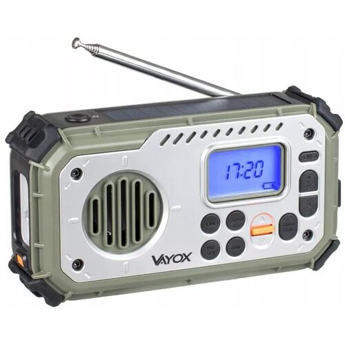  Kamperski radio sa ručnom kurblom i LED svetiljkom, funkcija power: 5V / 3&times;AAA / 2000 mAh, IPX4 Cene