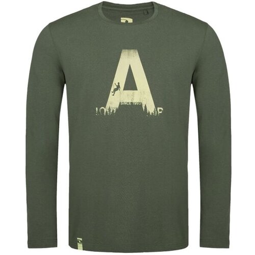LOAP Men&amp;#039;s T-shirt ALDOSS Green/Beige Slike