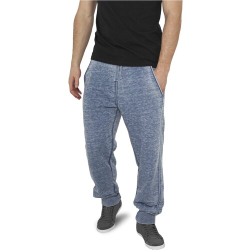 Urban Classics Burnout Sweatpants Denim Blue Slike
