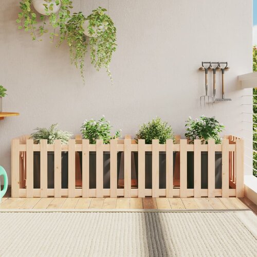 vidaXL Povišena vrtna gredica 200x30x30 cm od masivne borovine Cijene