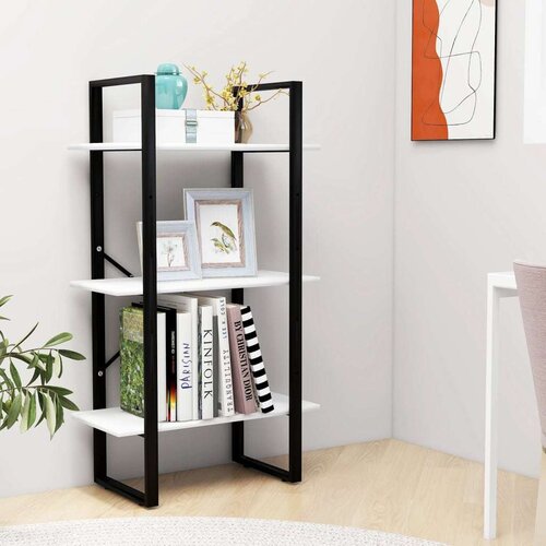 VidaXL Regal s policami bel 60x30x105 cm iverna plo&amp;scaron;ča Slike