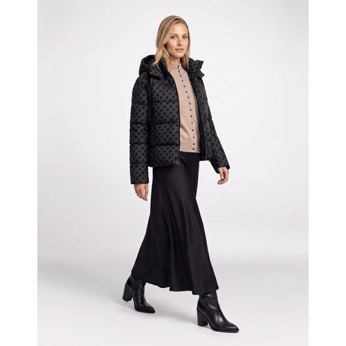 Guess Puhovke NEW DAISY CROP LOGO PUFFER Črna Slike