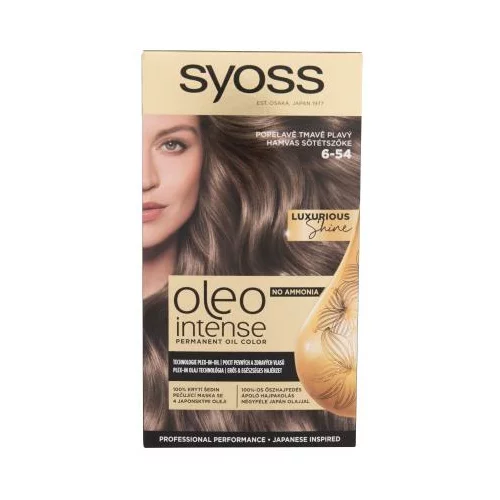 Syoss Oleo Intense Permanent Oil Color boja za kosu obojena kosa 50 ml Nijansa 6-54 ash dark brown za ženske true