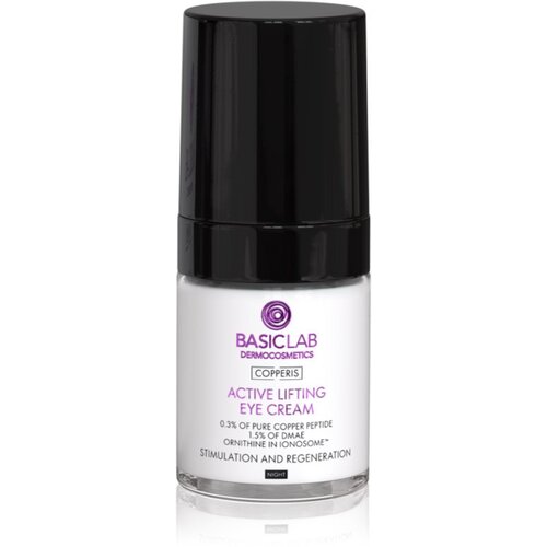 BasicLab Dermocosmetics Copperis lifting krema za predel okoli oči za noč 18 ml Slike