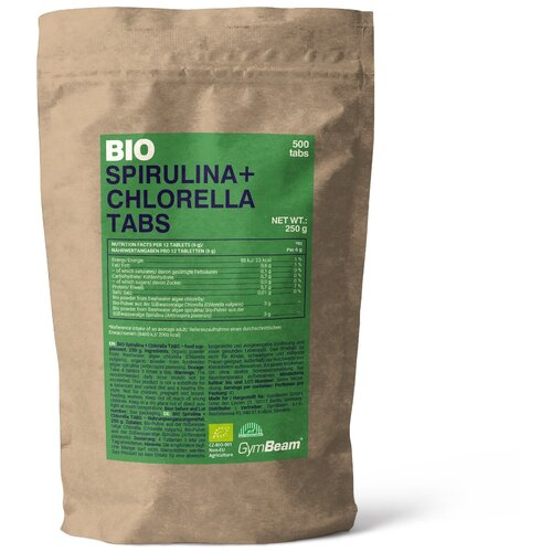 VanaVita BIO Spirulina + Chlorella TABS - GymBeam 250 g Slike