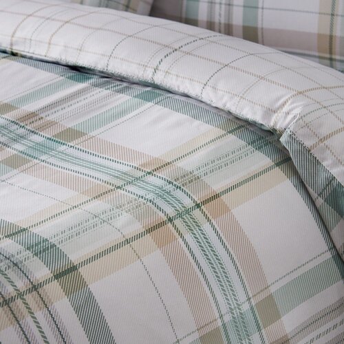 Catherine Lansfield Zelena enojna posteljnina 135x200 cm Cartmel Check &amp;ndash; Slike