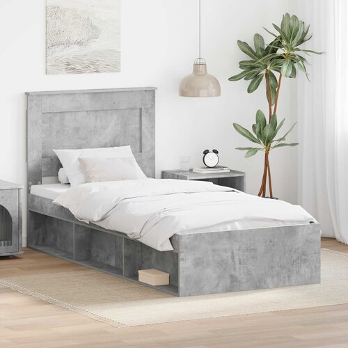  Krevetna konstrukcija Beton 90 x 200 cm Čvrsto borovo drvo Cene