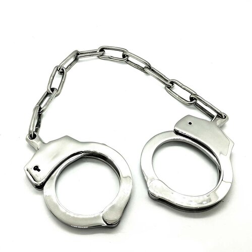 Black Label Stainless Steel Police Handcuffs Cene
