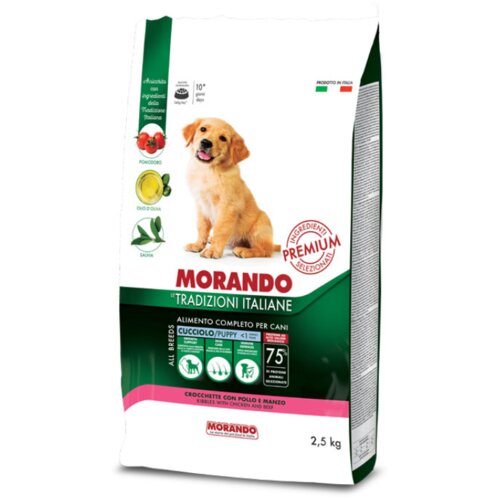 Morando Tradizioni Puppy perutnina in govedina 2,5 kg Cene