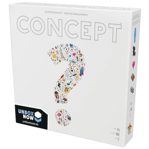 POZZI Repos Production -Concept - uganite na stotine predmetov, likov in naslovov pri združevanju univerzalnih ikon - Board Game v španščini, bela (Con01es) [angleški jezik ne, (20833188) Cene