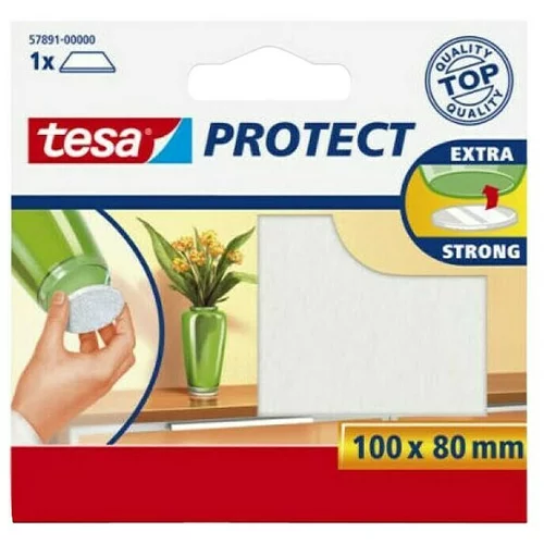 Tesa Podložna pločica od filca Protect (Bijela, D x Š: 100 x 80 mm)