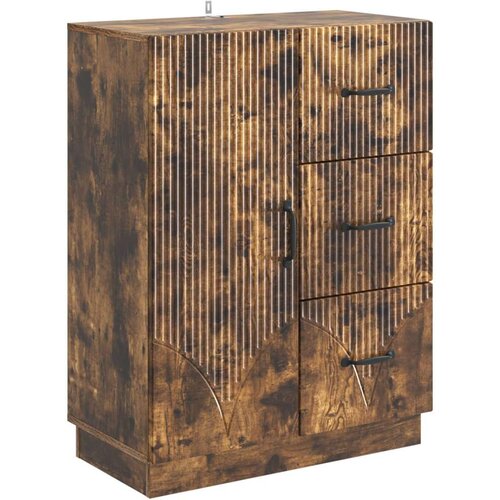  Kreveta Dimljeni hrast 66 x 34 5 x 87 cm Konstruirano drvo - Dimljeni hrast Cene