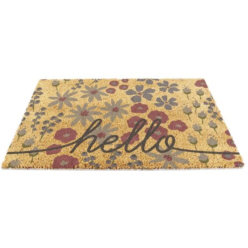Artsy Doormats Predpražnik iz kokosovih vlaken 40x60 cm Hello Scribbly Floral &amp;ndash; Slike