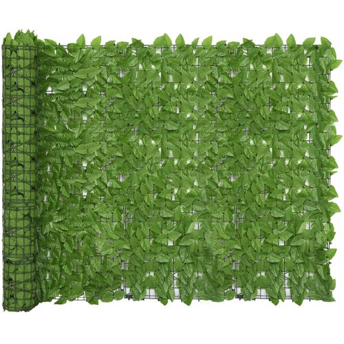 vidaXL Balkonsko platno z zelenim listjem 400x150 cm, (20743175) Cene