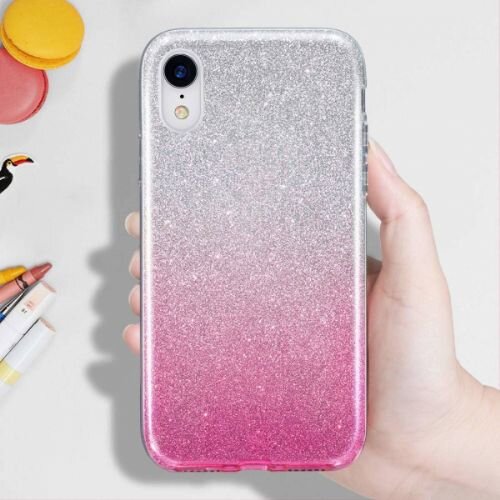 Nillkin silikonski ovitek z ble&amp;scaron;čicami bling 2v1 za samsung galaxy S21 fe G990 srebrno roza Slike