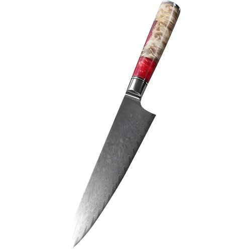 IZMAEL Damaskasti kuhinjski nož HA-35095 - Big Chef / Crvena Cijene