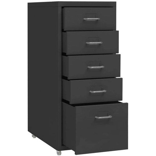 VidaXL mobilni ormarić za spise antracit 28 x 41 x 69 cm metalni Slike