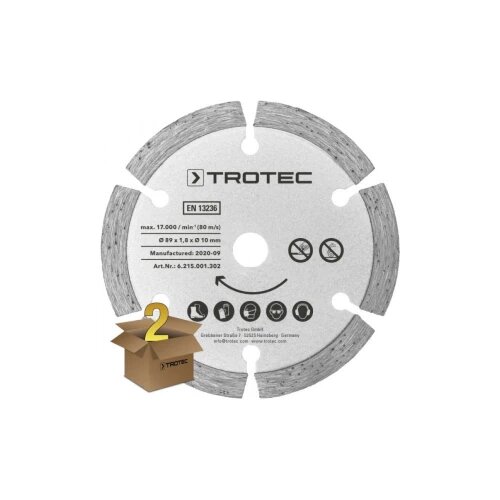 Trotec Zamjenski listovi kružne pile-set 2 Dijamant Ø 89 mm, 2 komada Cijene