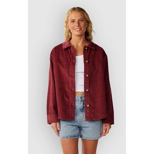 Rip Curl Keepsakes Washed Cord Srajca dark plum Slike