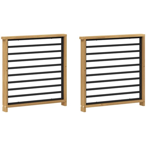 MODUL naslona za ruke 2 kom. Bijela 60 x 6 x 61 cm Slike