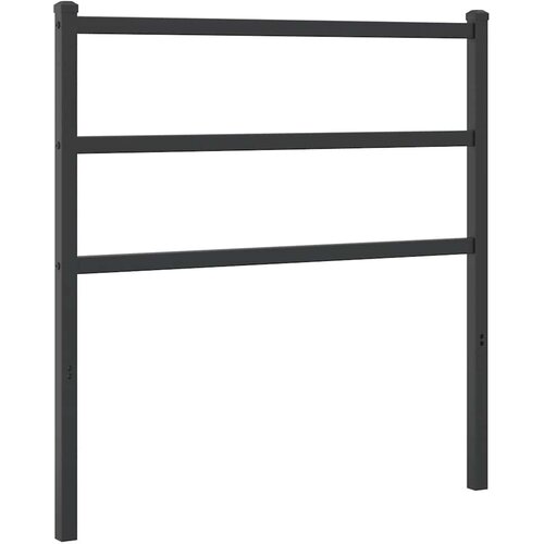  Metalno zamjensko uzglavlje crno 90 cm Slike