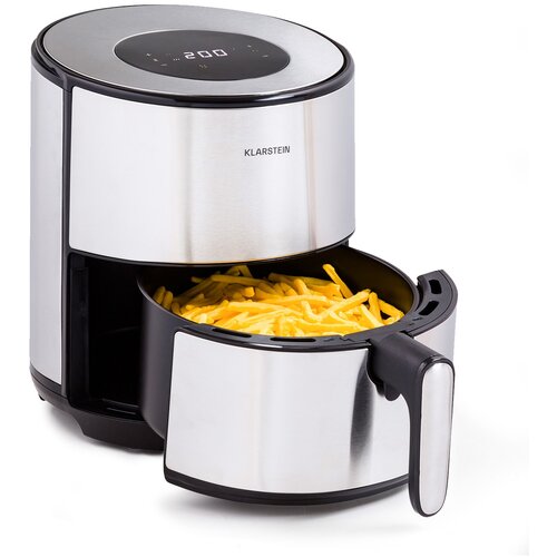 Klarstein Crisp-Pro, 4,3 l, friteza na vrući zrak, nehrđajući čelik Slike