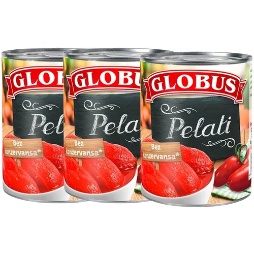Globus paradajz pelat u konzervi, 390g, 3 komada Cene