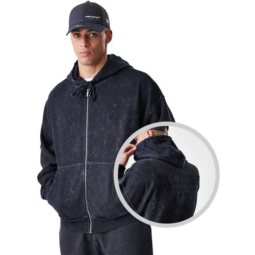 New Era McLaren Racing Washed Black Oversized Full Zip jopica s kapuco Cene
