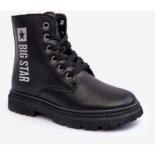 Big Star Kids Leather Boots Insulated Cene
