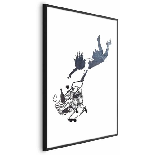  Plakat - Shopping Frenzy 29.7x42 Crni okvir Cene