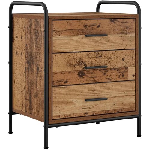  Noćni ormar Staro drvo 48 x 36 5 x 60 cm Konstruirano drvo - Staro drvo 1 Slike