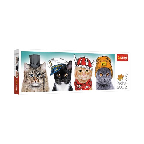 Trefl Panorama slagalica od 500 dijelova - Fluffy team (5900511295047) Slike