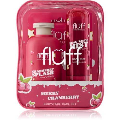 Fluff Christmas Glow Merry Cranberry božični darilni set Slike
