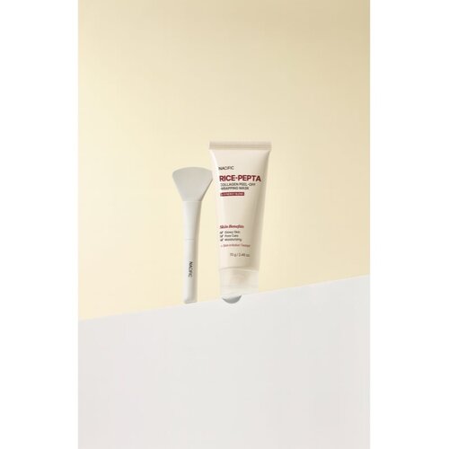 Nacific Rice + Pepta Collagen Peel-off Wrapping Mask hidratantna maska za lice za ujednačavanje tena lica 70 g Slike