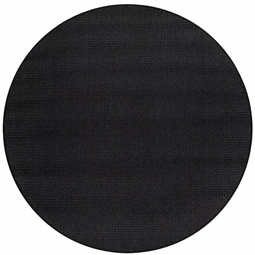 Narma Črna okrogla preproga 160x160 cm Bello™ - Narma